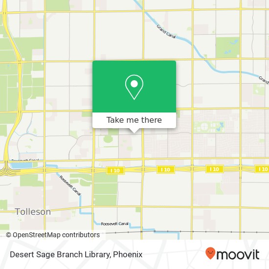 Mapa de Desert Sage Branch Library