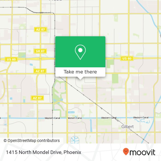1415 North Mondel Drive map