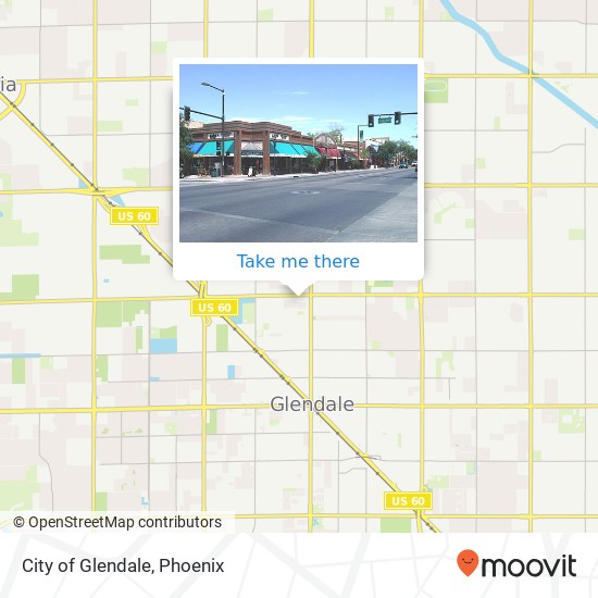 City of Glendale map