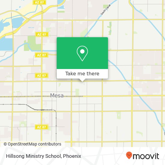 Mapa de Hillsong Ministry School