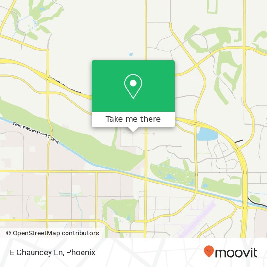 E Chauncey Ln map