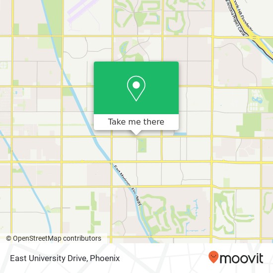 East University Drive map