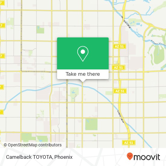 Mapa de Camelback TOYOTA