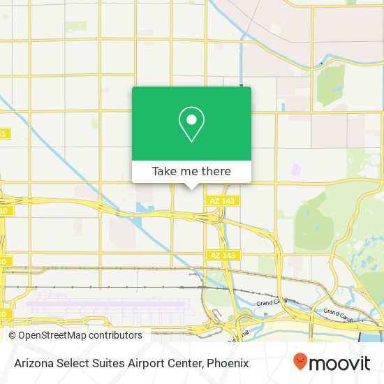 Arizona Select Suites Airport Center map