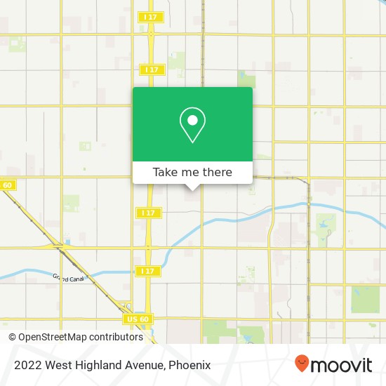 2022 West Highland Avenue map