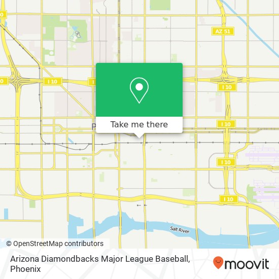 Mapa de Arizona Diamondbacks Major League Baseball