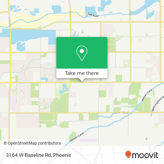 3164 W Baseline Rd map