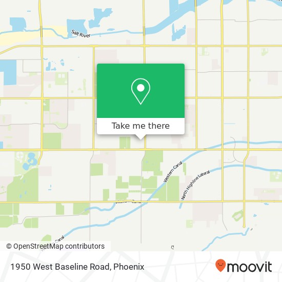 1950 West Baseline Road map