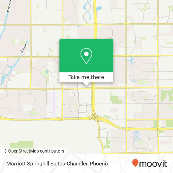Mapa de Marriott Springhill Suites-Chandler