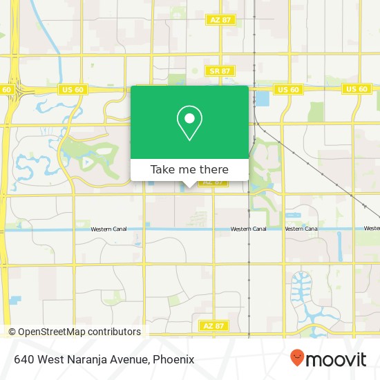 Mapa de 640 West Naranja Avenue