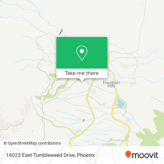 16023 East Tumbleweed Drive map