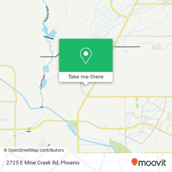 Mapa de 2725 E Mine Creek Rd