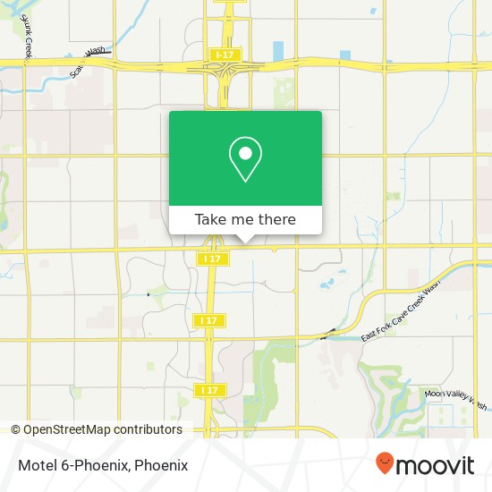 Mapa de Motel 6-Phoenix