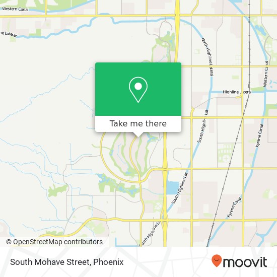 South Mohave Street map