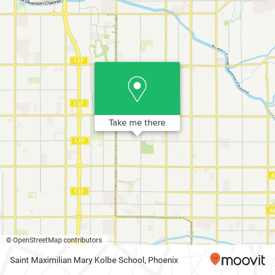 Saint Maximilian Mary Kolbe School map