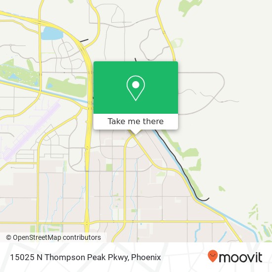 Mapa de 15025 N Thompson Peak Pkwy