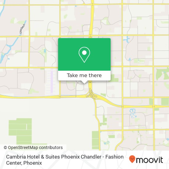 Mapa de Cambria Hotel & Suites Phoenix Chandler - Fashion Center
