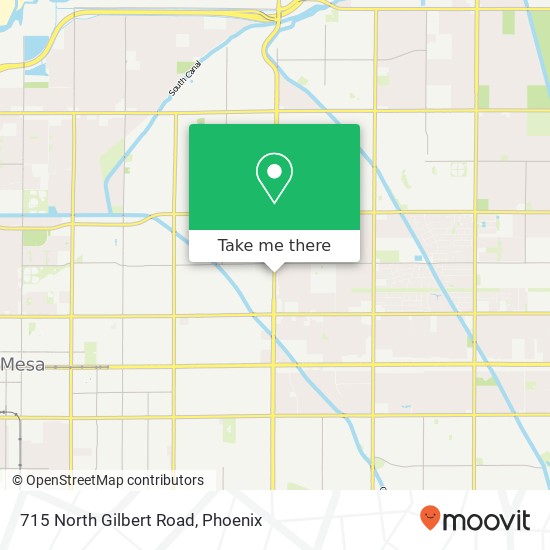 Mapa de 715 North Gilbert Road