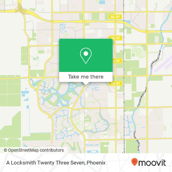 A Locksmith Twenty Three Seven map