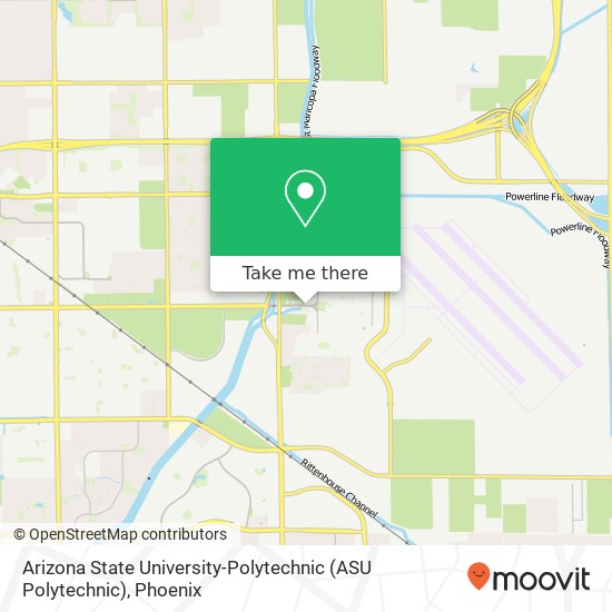 Mapa de Arizona State University-Polytechnic (ASU Polytechnic)