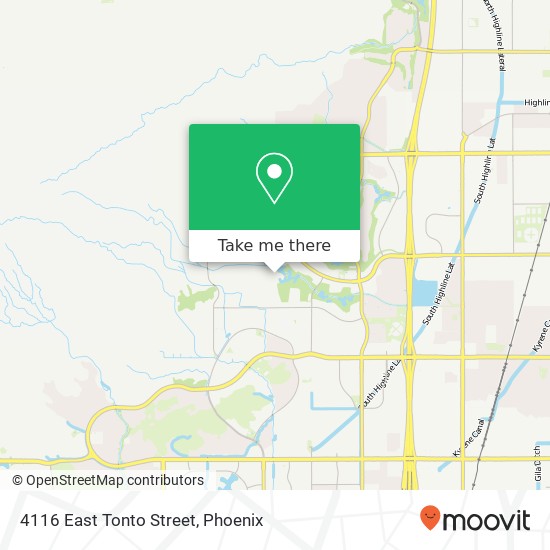 4116 East Tonto Street map