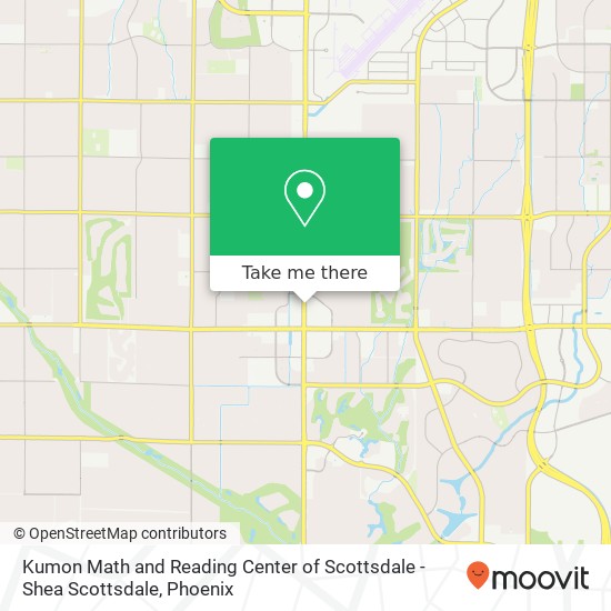Kumon Math and Reading Center of Scottsdale - Shea Scottsdale map