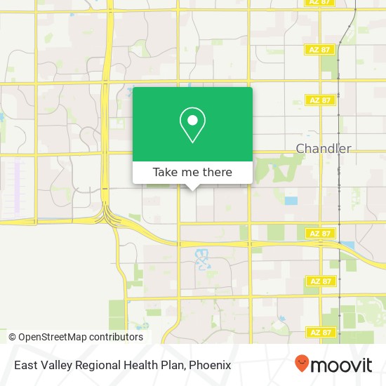 East Valley Regional Health Plan map