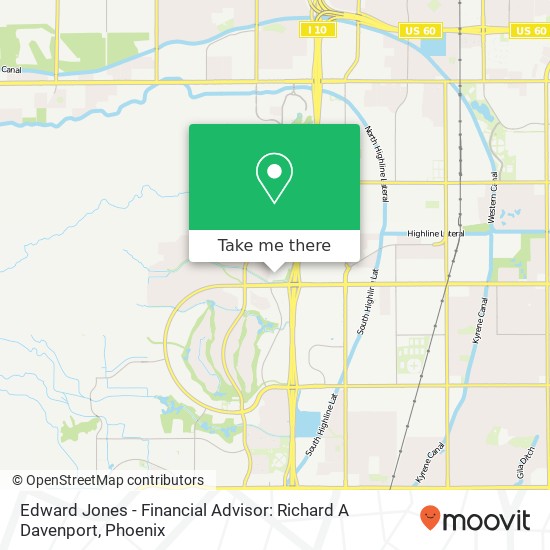 Mapa de Edward Jones - Financial Advisor: Richard A Davenport