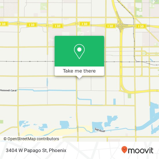 3404 W Papago St map