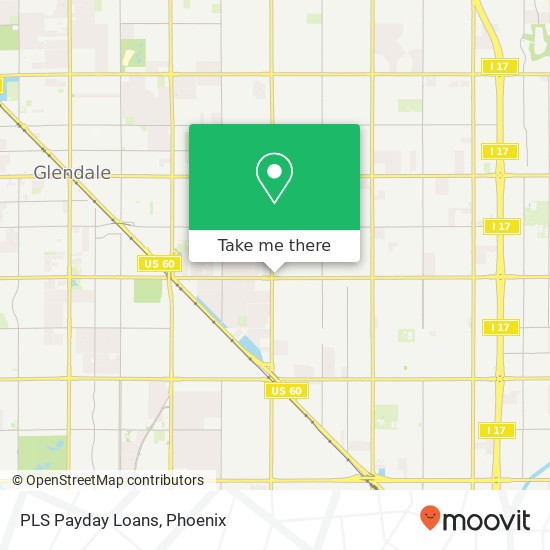 PLS Payday Loans map