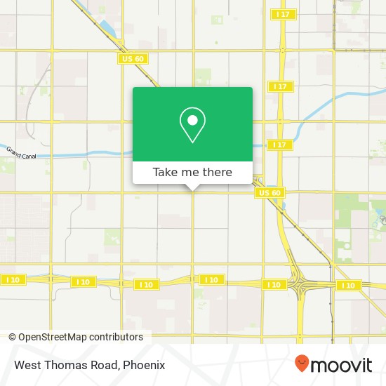 Mapa de West Thomas Road