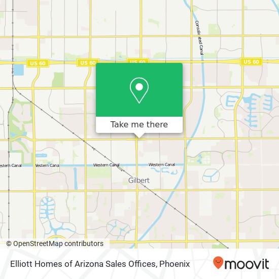 Mapa de Elliott Homes of Arizona Sales Offices