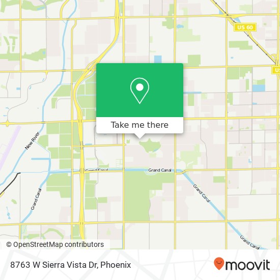 8763 W Sierra Vista Dr map