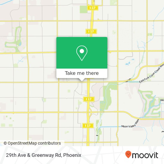 29th Ave & Greenway Rd map