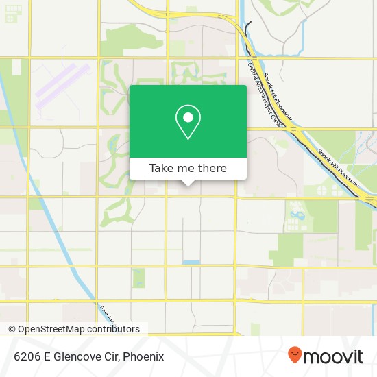 Mapa de 6206 E Glencove Cir