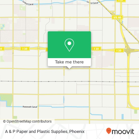 A & P Paper and Plastic Supplies map