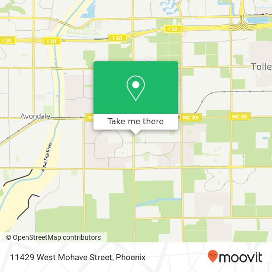 11429 West Mohave Street map