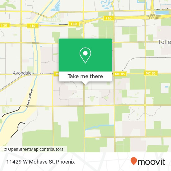 11429 W Mohave St map