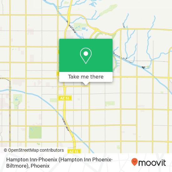 Hampton Inn-Phoenix map