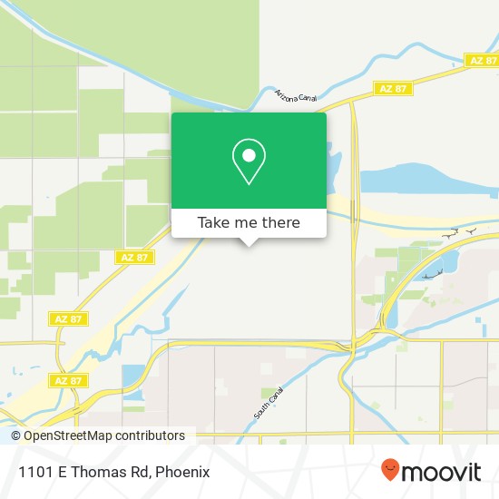 1101 E Thomas Rd map