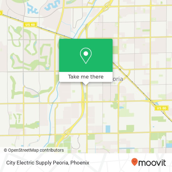 City Electric Supply Peoria map