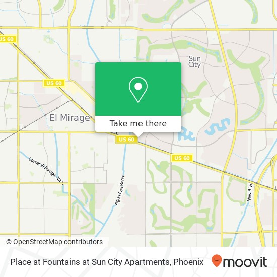 Place at Fountains at Sun City Apartments map