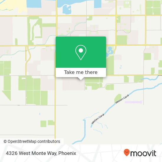 4326 West Monte Way map