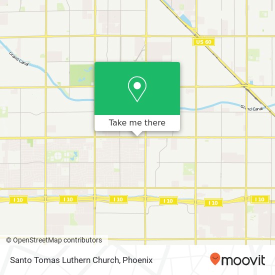 Santo Tomas Luthern Church map