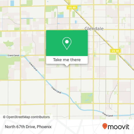 North 67th Drive map