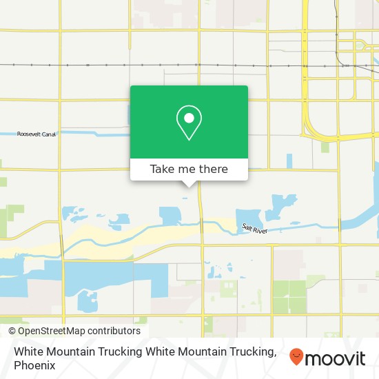 White Mountain Trucking White Mountain Trucking map