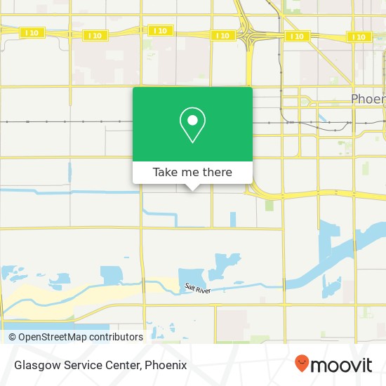 Mapa de Glasgow Service Center