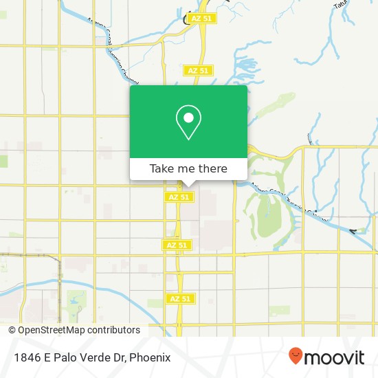 1846 E Palo Verde Dr map