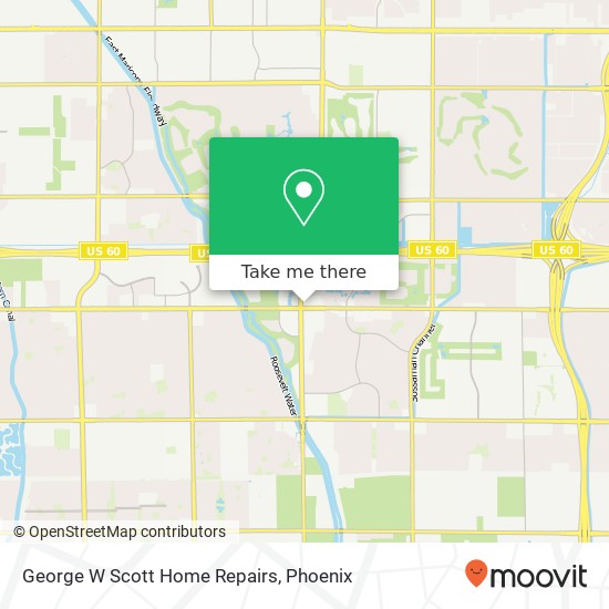 George W Scott Home Repairs map