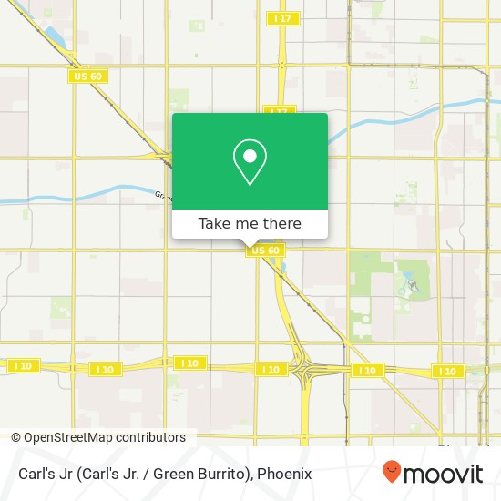 Mapa de Carl's Jr (Carl's Jr. / Green Burrito)
